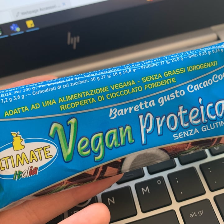 review photo of Ultimate Italia Barretta Vegan Proteica Cocco E Cacao shared by @ilariamercury on 19 May 2022 - review