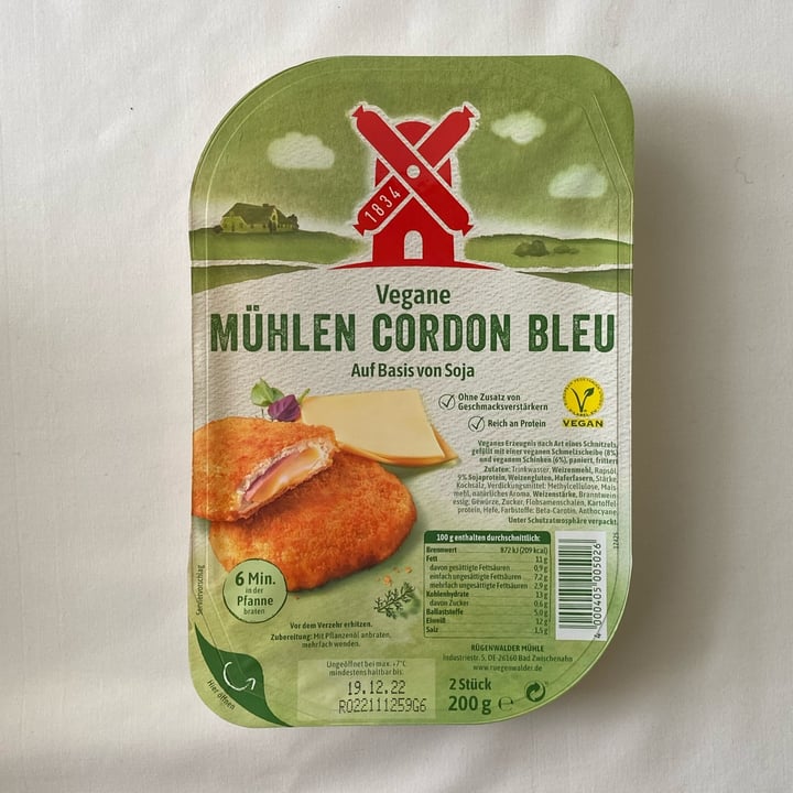 photo of vegane mühlen cordon bleu Vegane Mühlen Cordon Bleu shared by @lilium78 on  28 Nov 2022 - review