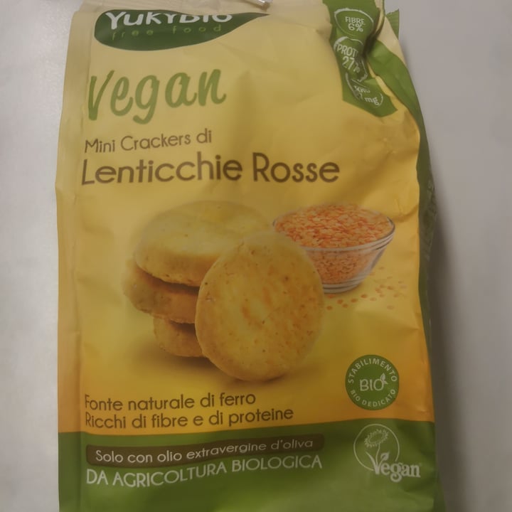 review photo of Yukybio Cracker di Lenticchie Rosse shared by @francescati on 30 Sep 2022 - review