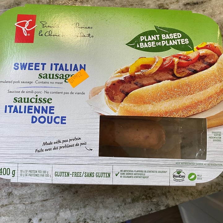 review photo of President's Choice Sweet Italian Sausage shared by @xoxocicixoxo on 05 May 2021 - review