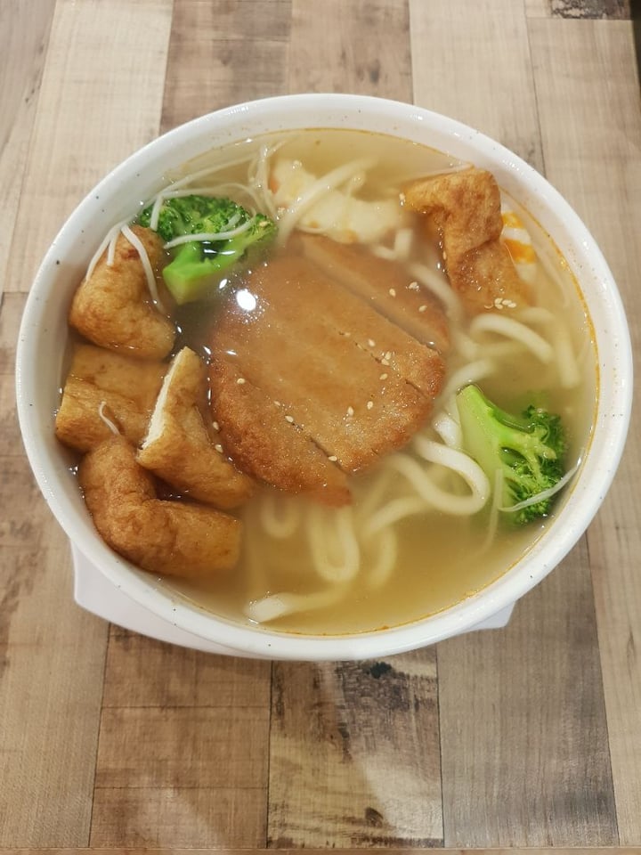 review photo of Nature Cafe Spicy Udon with Fried ‘Chicken’ Cutlet shared by @shanna on 11 Dec 2019 - review