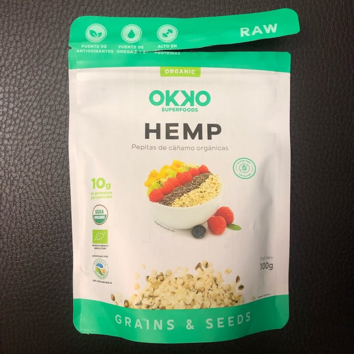 photo of Okko Super Foods Semilla De Cañamo (Hemp) shared by @nataliabuchahin on  06 Mar 2022 - review