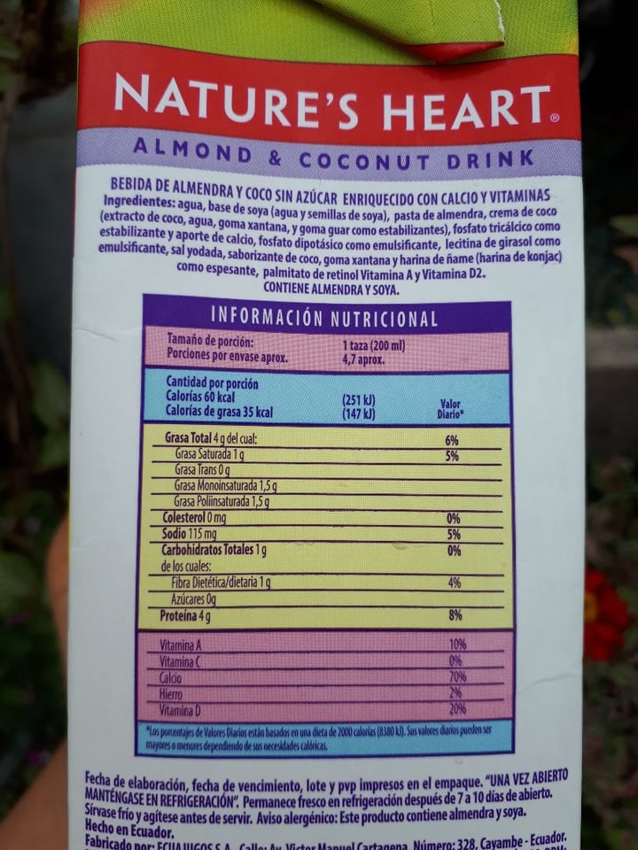 photo of Nature's Heart Almond & Coconut shared by @violeta on  07 Jan 2020 - review