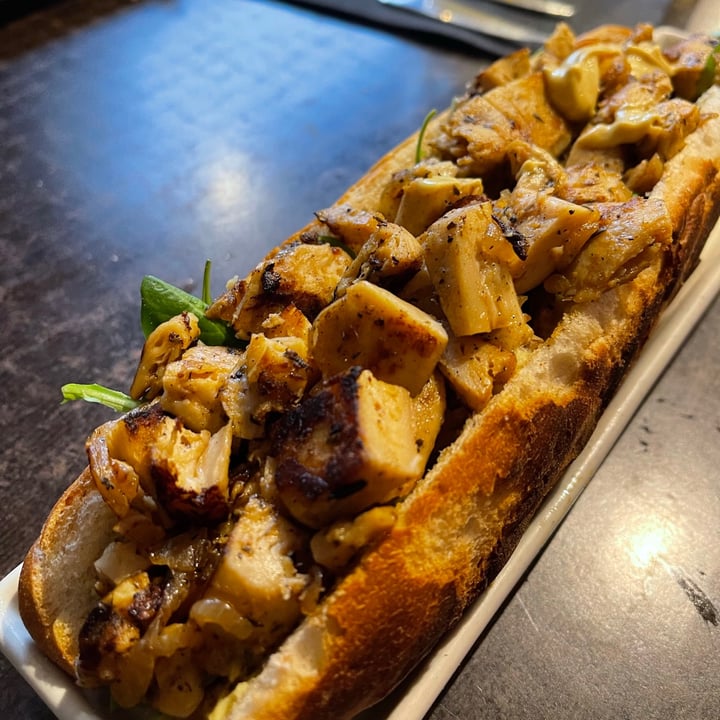 photo of La Cerveseria Clandestina Vegan Frankfurt Sandwich: Heura shared by @michellewatson on  02 Jul 2021 - review