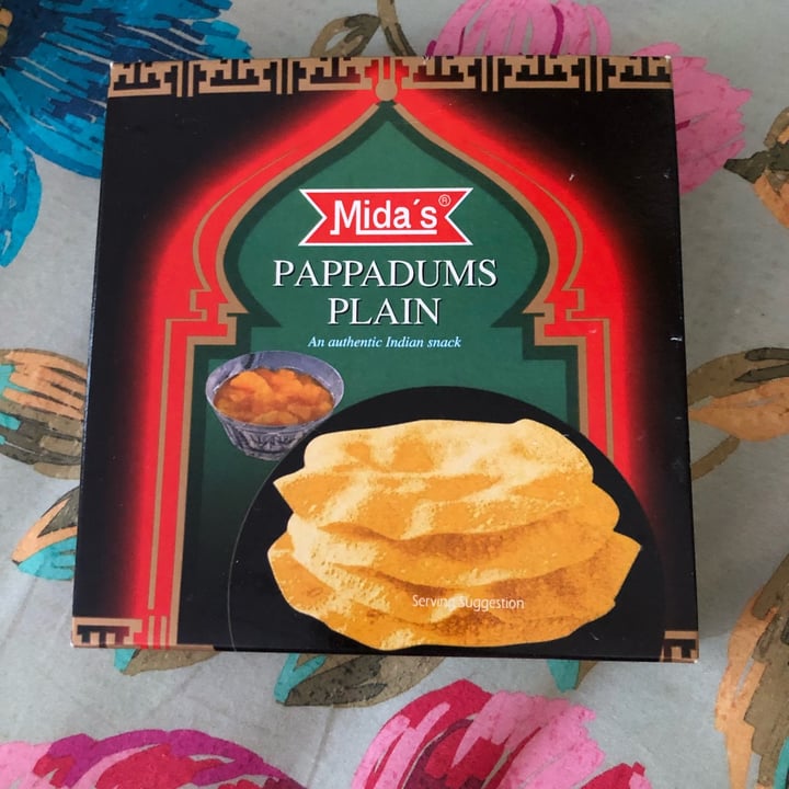 photo of Mida’s Pappadums plain shared by @veggiepixie on  19 Jun 2022 - review