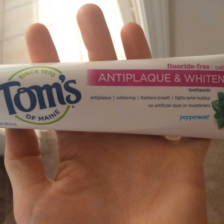 review photo of Tom's of Maine Antiplaque & Whitening Toothpaste shared by @zannahbear on 24 Jun 2020 - review