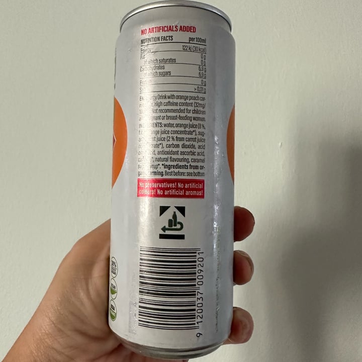 photo of  Pure BIO Pure Bio Orange Energy Drink shared by @piggy-egg on  08 Jan 2023 - review