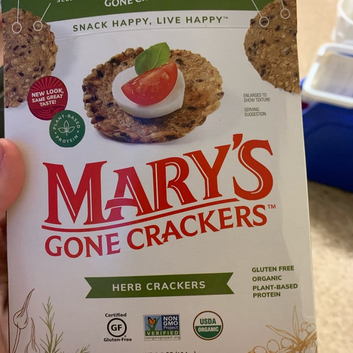 photo of Mary's Gone Crackers Herb Crackers shared by @gothvegan on  06 Mar 2022 - review