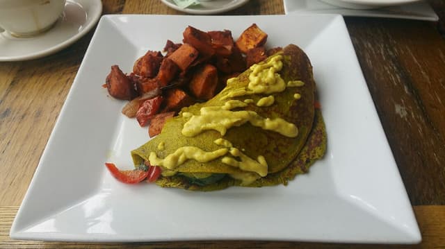 Photo of the dish “Savory chuck pea crepe”
