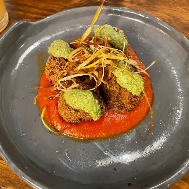 Photo of the dish “arancini”