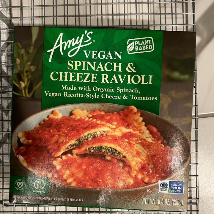 photo of Amy’s Vegan Spinach & Cheeze Ravioli shared by @baby-vegan on  11 May 2022 - review