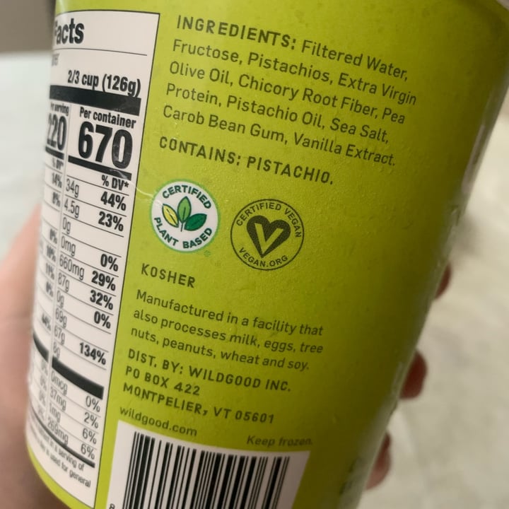 photo of Wildgood Pistachio shared by @francibet on  17 Sep 2022 - review