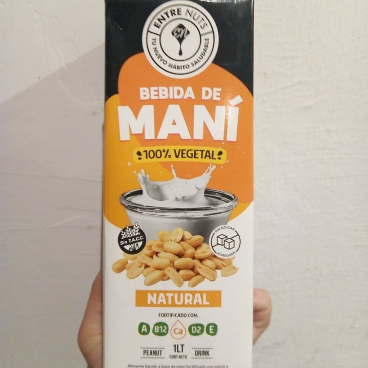 photo of EntreNuts Bebida de Maní Natural Sin Azúcar shared by @cintiasoro on  10 Sep 2022 - review