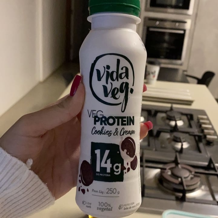 review photo of Vida Veg Iogurte proteico sabor Cookies & Cream shared by @marioprado on 08 May 2022 - review