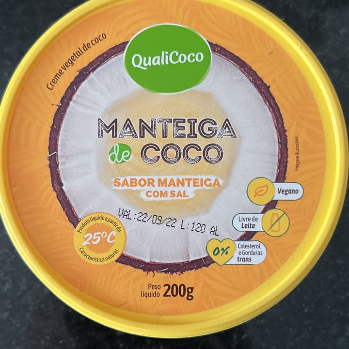 photo of Qualicoco Qualicoco Manteiga De Coco sabor Manteiga Com Sal shared by @celsofukushima on  23 May 2022 - review