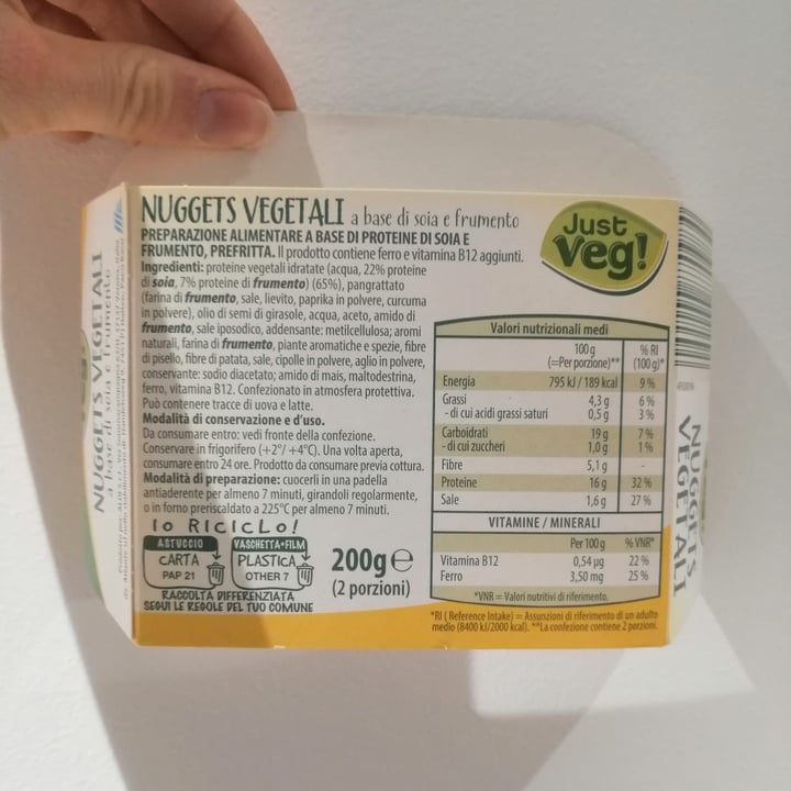 photo of Just Veg! (ALDI Italy) Nuggets shared by @giuliagh on  04 Apr 2022 - review