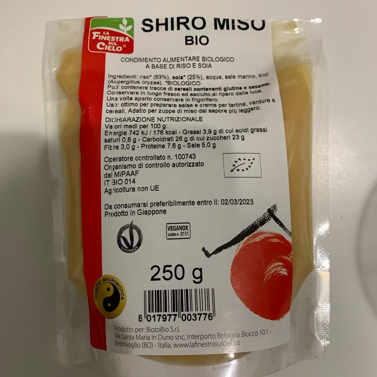 Shiro miso - Miso di riso e soia - La Finestra sul Cielo