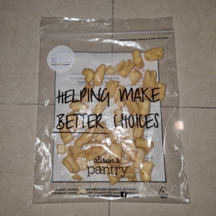 photo of Alison’s Pantry Oregano And Thyme Chickpea Snack shared by @alcvna on  03 Jan 2021 - review