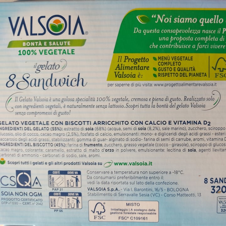 review photo of Valsoia 8 sandwich il gelato shared by @silli on 28 Oct 2022 - review