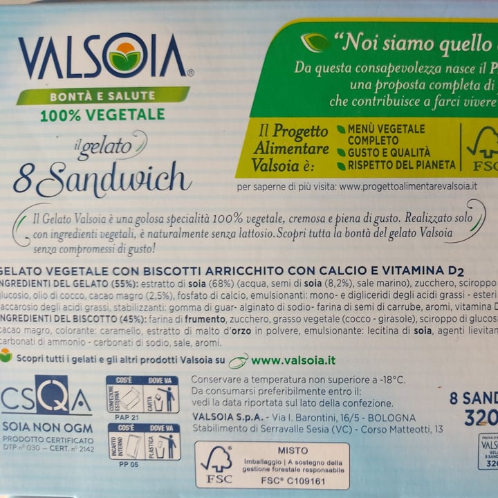 photo of Valsoia 8 sandwich il gelato shared by @silli on  28 Oct 2022 - review