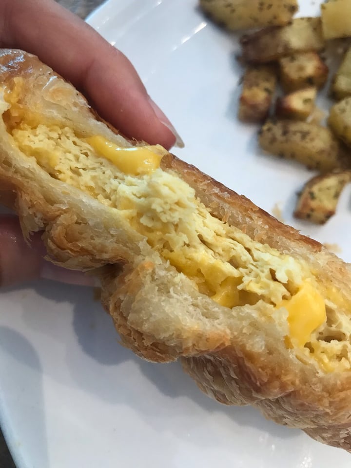photo of Love Life Cafe JUST Egg & Cheese Croissandwich shared by @saturnmilk on  16 Aug 2019 - review