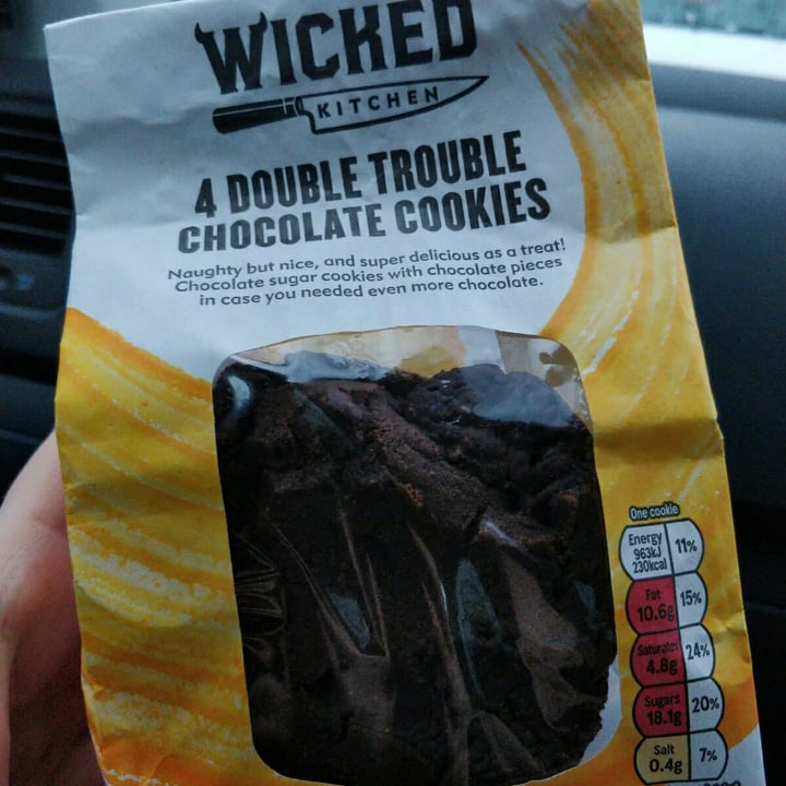 photo of Wicked 4 Double Trouble Chocolate Cookies shared by @veganshoulderpads on  04 Feb 2021 - review