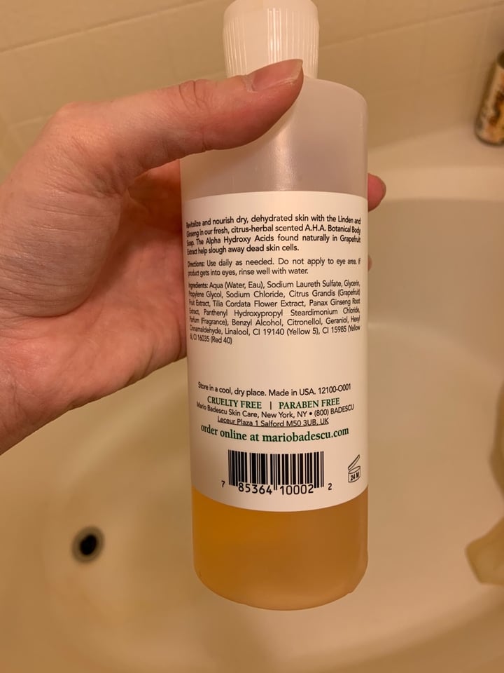 photo of Mario Badescu A.H.A. Botanical Body Soap shared by @hollyamber on  20 Dec 2019 - review