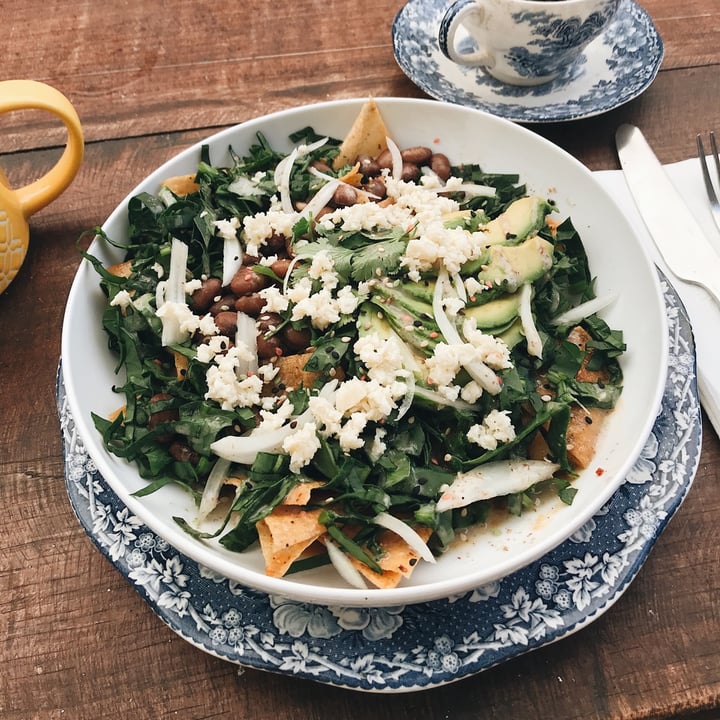 review photo of chaya & cacao Restaurant Chilaquiles shared by @thishanabee on 20 May 2021 - review