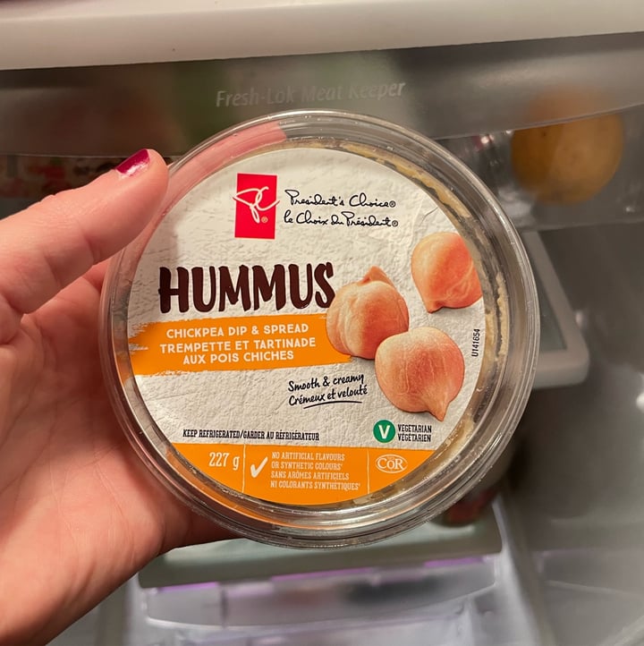 photo of President's Choice Chickpea Hummus shared by @bjvn on  31 Mar 2022 - review
