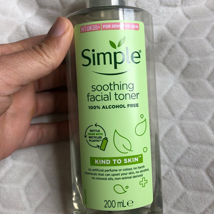 photo of Simple Soothing Facial Toner shared by @isabellaf on  09 Jul 2021 - review