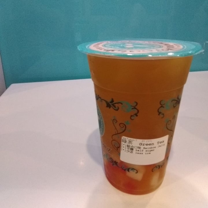 review photo of Tea Fusion T Green Tea with Rainbow Jelly (less ice, half sugar) shared by @lattebinch on 31 Mar 2019 - review