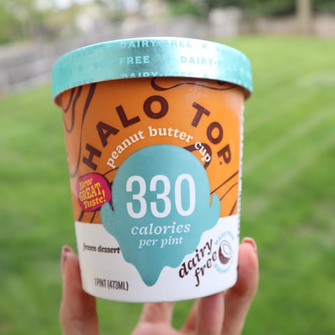 Halo Top Peanut Butter Cup Ice Cream 473Ml - Tesco Groceries