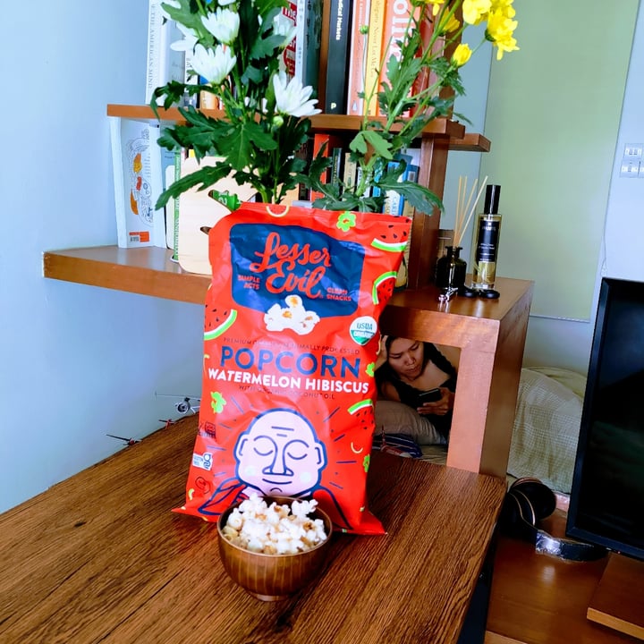 photo of Lesser Evil Snacks Watermelon Hibiscus Popcorn shared by @stevenneoh on  03 Apr 2022 - review