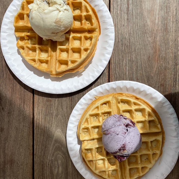 photo of Kristen's Kick-Ass Ice Cream - Heritage Market Vegan Waffles shared by @thehumblechickpea on  09 May 2021 - review