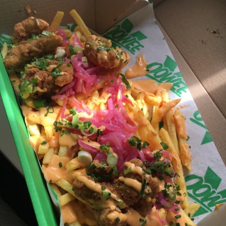 photo of Oowee vegan Sriracha shrimp Fries shared by @katherinerawl on  28 May 2021 - review