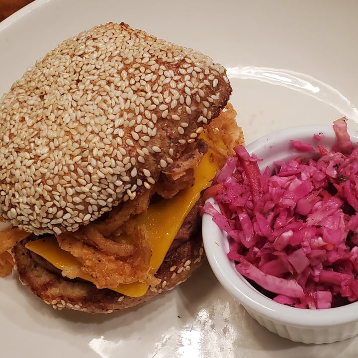 review photo of French Meadow Bakery & Cafe Cowboy Burger shared by @4thepiggies on 08 Jul 2021 - review
