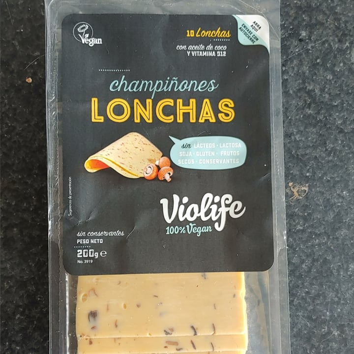 photo of Violife Lonchas Champiñones shared by @luavilchez on  01 Jan 2021 - review