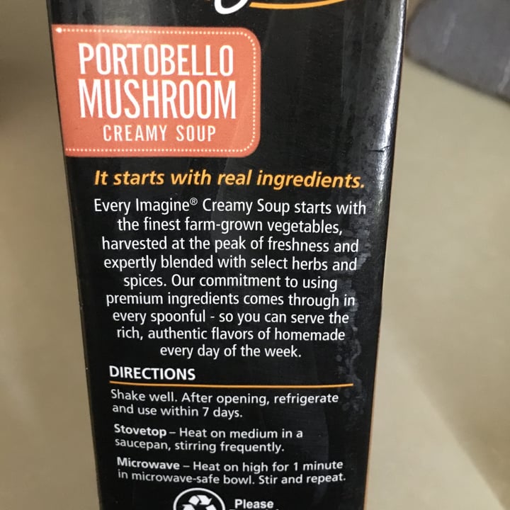 photo of Imagine Foods Creamy Portobello Mushroom Soup shared by @sedahere on  09 May 2021 - review