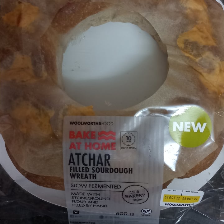 photo of Woolworths Food Atchar Filled Sourdough Wreath shared by @ustrauss on  09 Oct 2022 - review