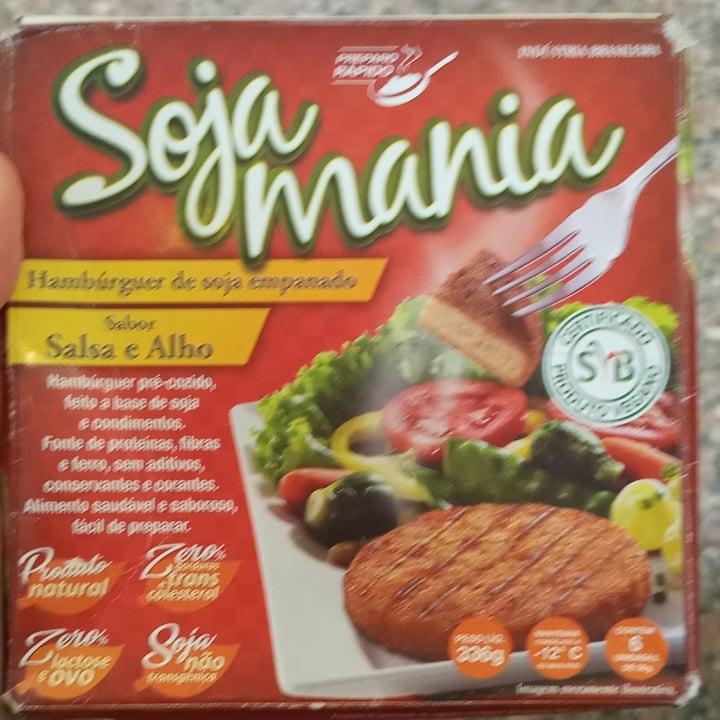 review photo of Soja Mania Hamburguer de Soja empanado Salsa e Alho shared by @caauge on 12 May 2022 - review