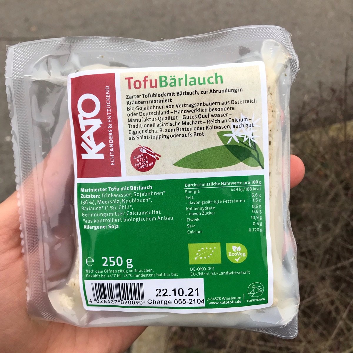 Tofu Bärlauch from Kato - Vegan Product Reviews &amp; Ratings | abillion