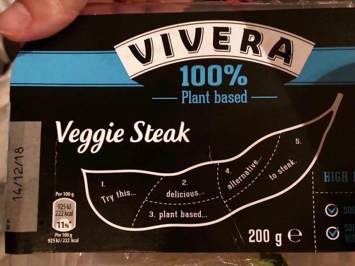 photo of Vivera Veggie steak shared by @annemarie on  07 Dec 2018 - review