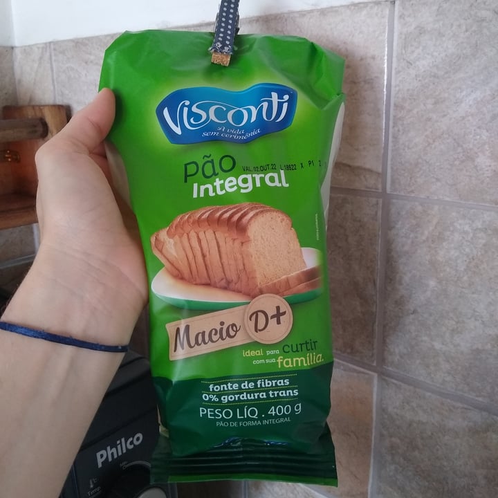 photo of Visconti Pão de Forma Integral shared by @marianabuono on  28 Aug 2022 - review