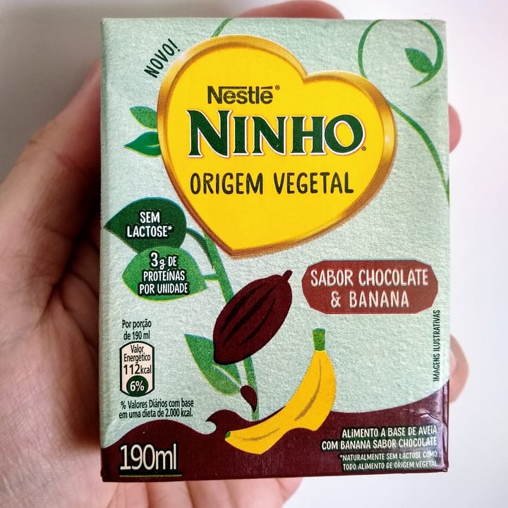 photo of Nestlé Ninho Origem Vegetal Sabor Chocolate E Banana shared by @marcusviniciuscosta on  17 Sep 2022 - review