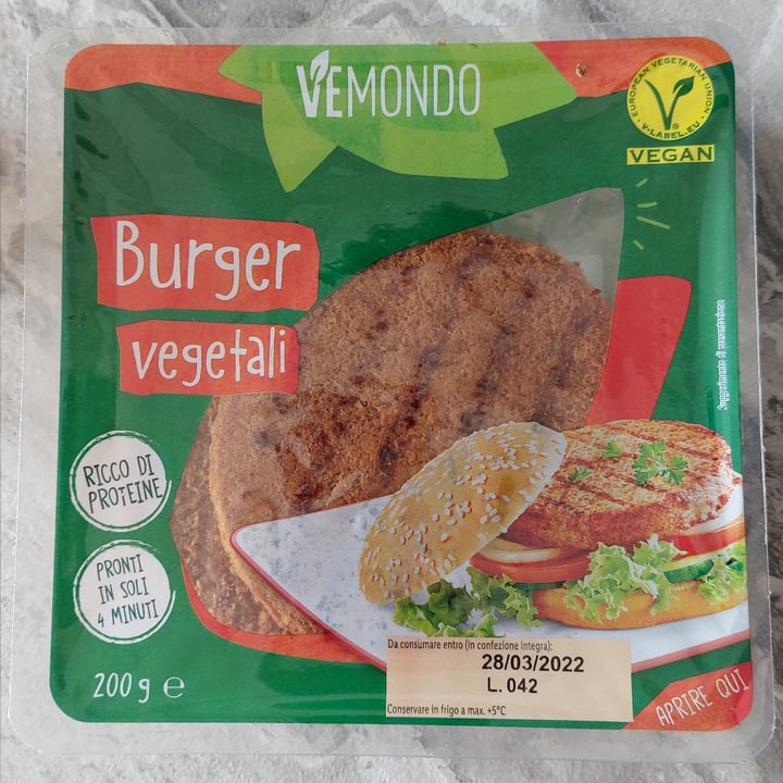 photo of Vemondo Burger vegetali shared by @violab on  23 Mar 2022 - review