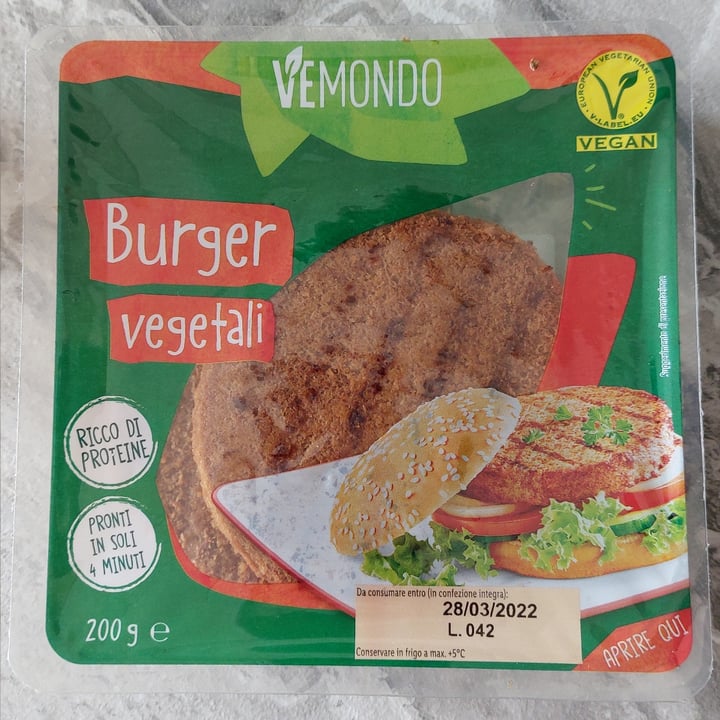 review photo of Vemondo Burger vegetali shared by @violab on 23 Mar 2022 - review