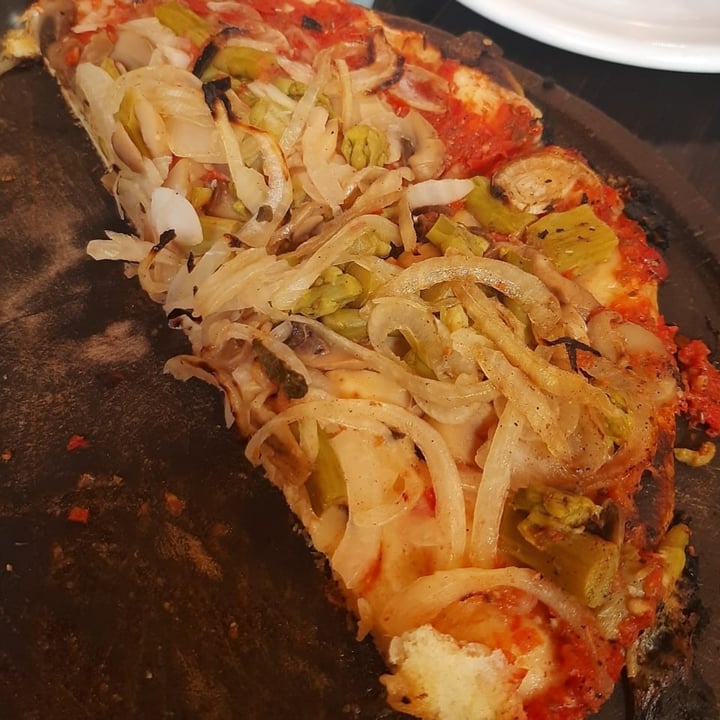 review photo of Pizzería Güerrin Pizza Vegana de Champiñones shared by @agosttinaa on 13 Mar 2022 - review