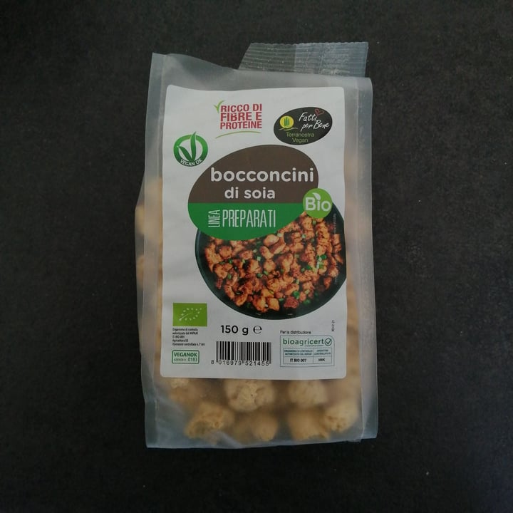 photo of Fatti per bene terranostra vegan Bocconcini di soia shared by @fannyente on  01 Nov 2022 - review