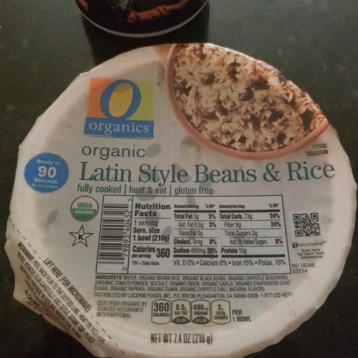 photo of O Organics Latin Style Beans and Rice shared by @thefunnybunny on  26 Aug 2020 - review