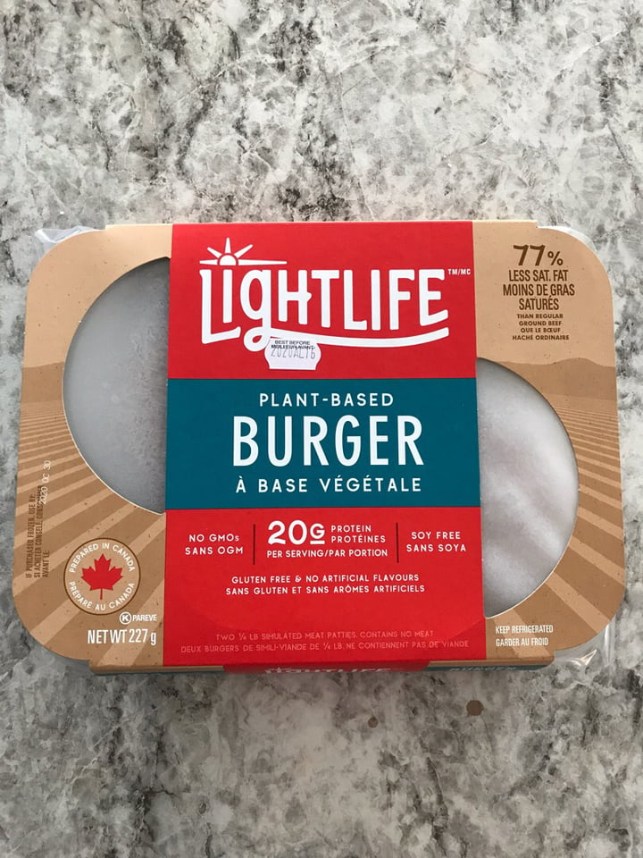 photo of Lightlife Plant Based Burgers shared by @terrilee on  13 Apr 2020 - review